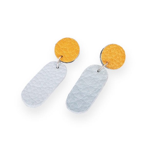 KOLCZYKI SKÓRZANE NAGOYA