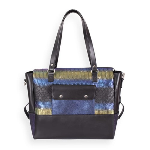 Torba De Luxe BLUE CROCO