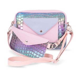 Kabelka Double Bag  Duhovy Croco