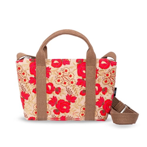 Torba Vegan Haftowane Kwiaty