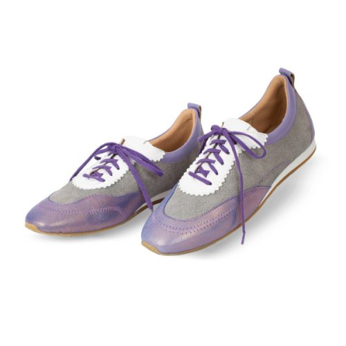 Sneakersy Damskie Slim Silver