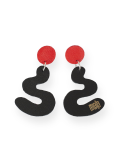 Kožené náušnice KARMIN