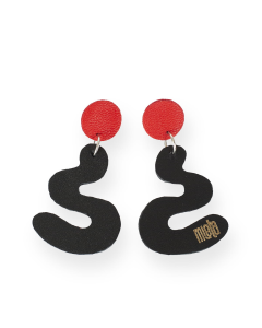 Kožené náušnice KARMIN