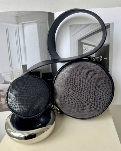 Torebka Double Moon Szara Łuska