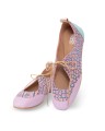 Baleriny wiązane Croco Romantic