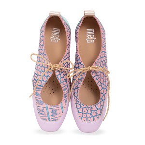 Baleríny se šněrováním - Croco Romantic