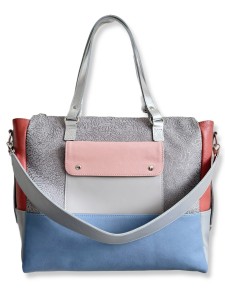 Taška  De Luxe  Stříbrné květy