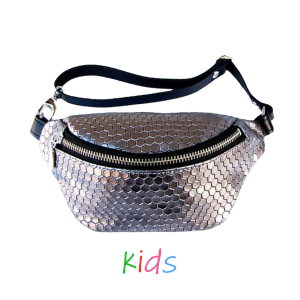 Dětská ledvinka Antracitové šestiúhelníky